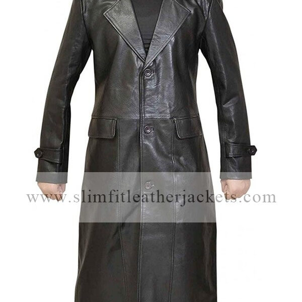 Clark Kent Superman Smallville Black Leather Coat