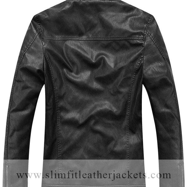 Mens Vintage Black Leather Jacket
