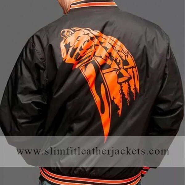 Men's Nylon Bomber Halloween 78 Jacket