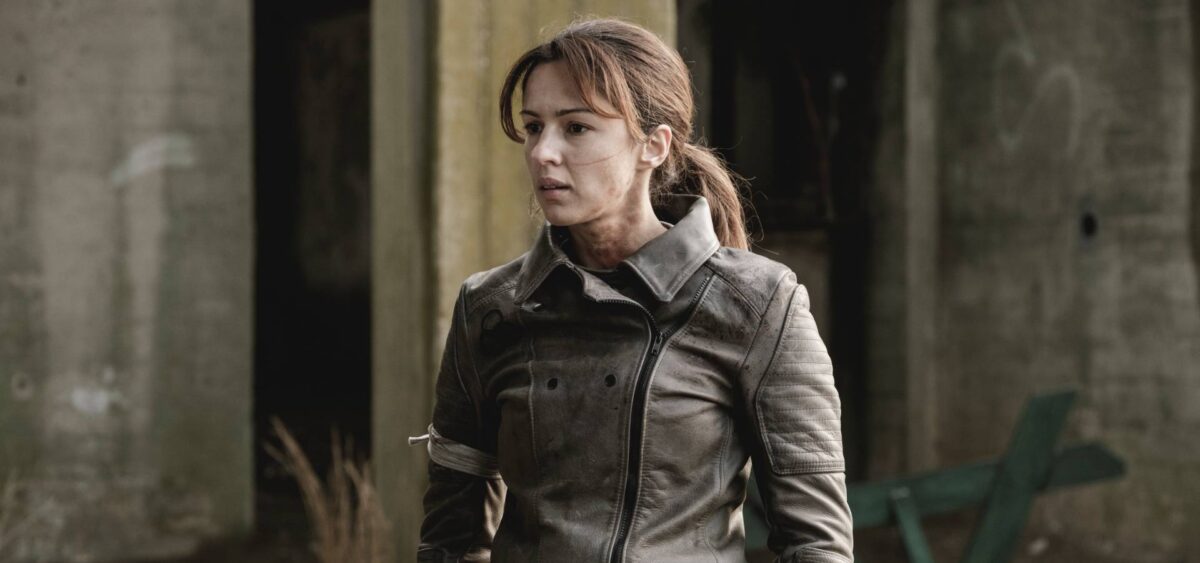 The Walking Dead World Beyond Huck Black Leather Jacket