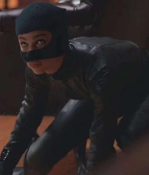 The Batman 2022 Selina Kyle Black Jacket