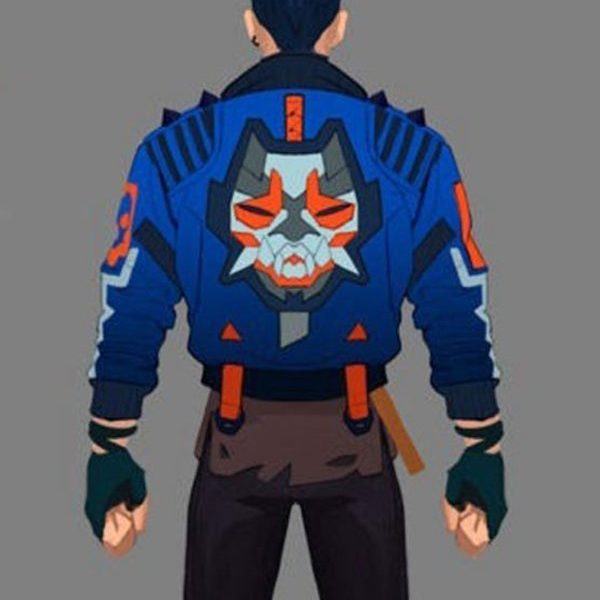 Blue Leather Jacket
