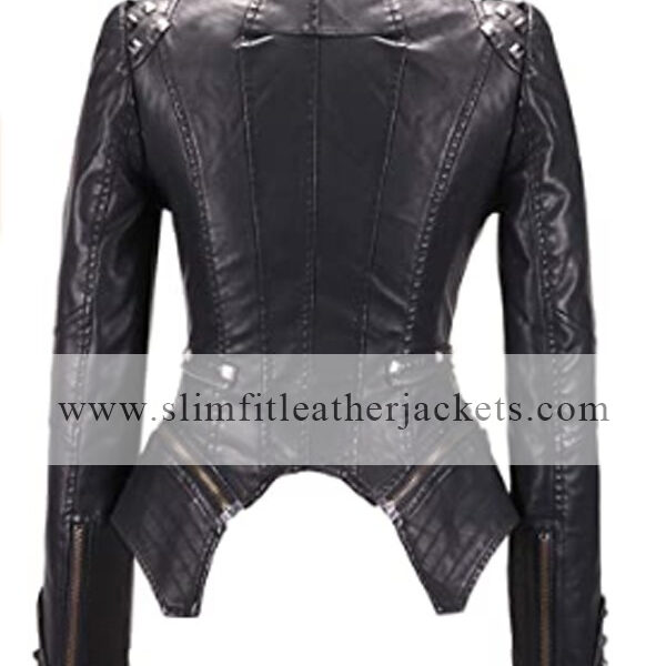 Womens Fashion Studded Jacket