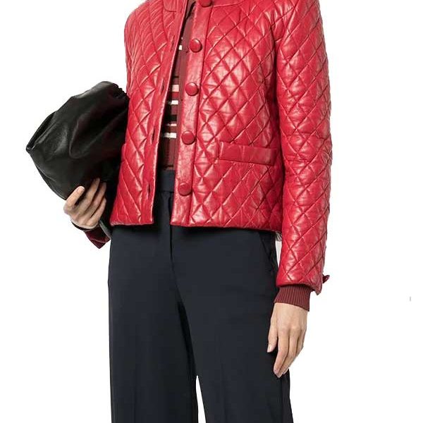 Women's Lambskin Red Jacket