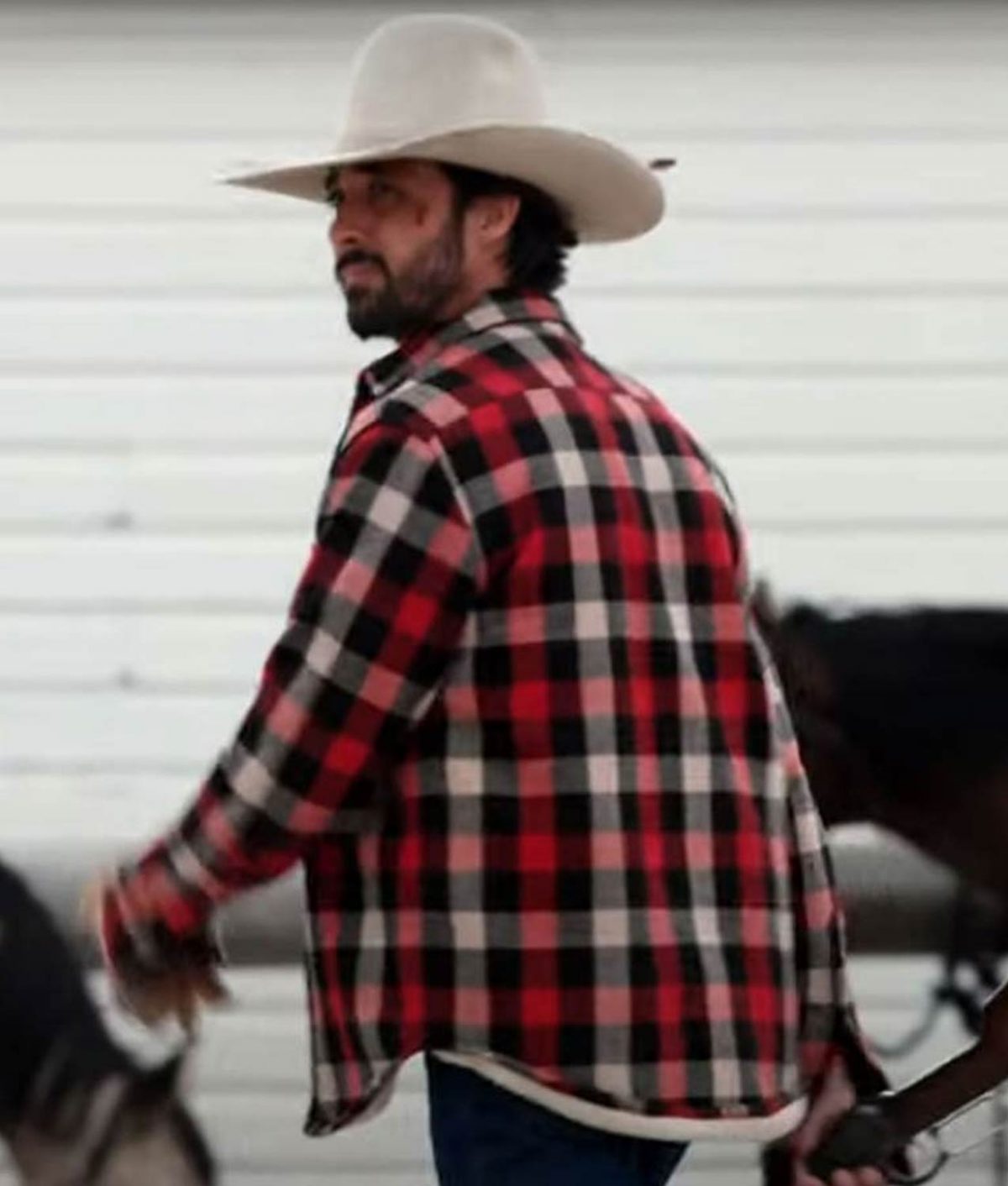 Yellowstone S03 Ryan Bingham Red Plaid Jacket