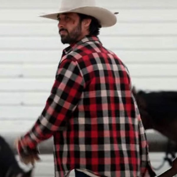 Yellowstone S03 Ryan Bingham Red Plaid Jacket