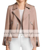 Arrow Willa Holland Pink Biker Jacket