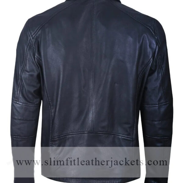 Mens Black Real Leather Jacket