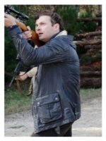 Ross Marquand The Walking Dead Hooded Leather Jacket